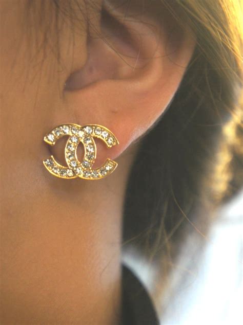 Chanel inspired stud earrings